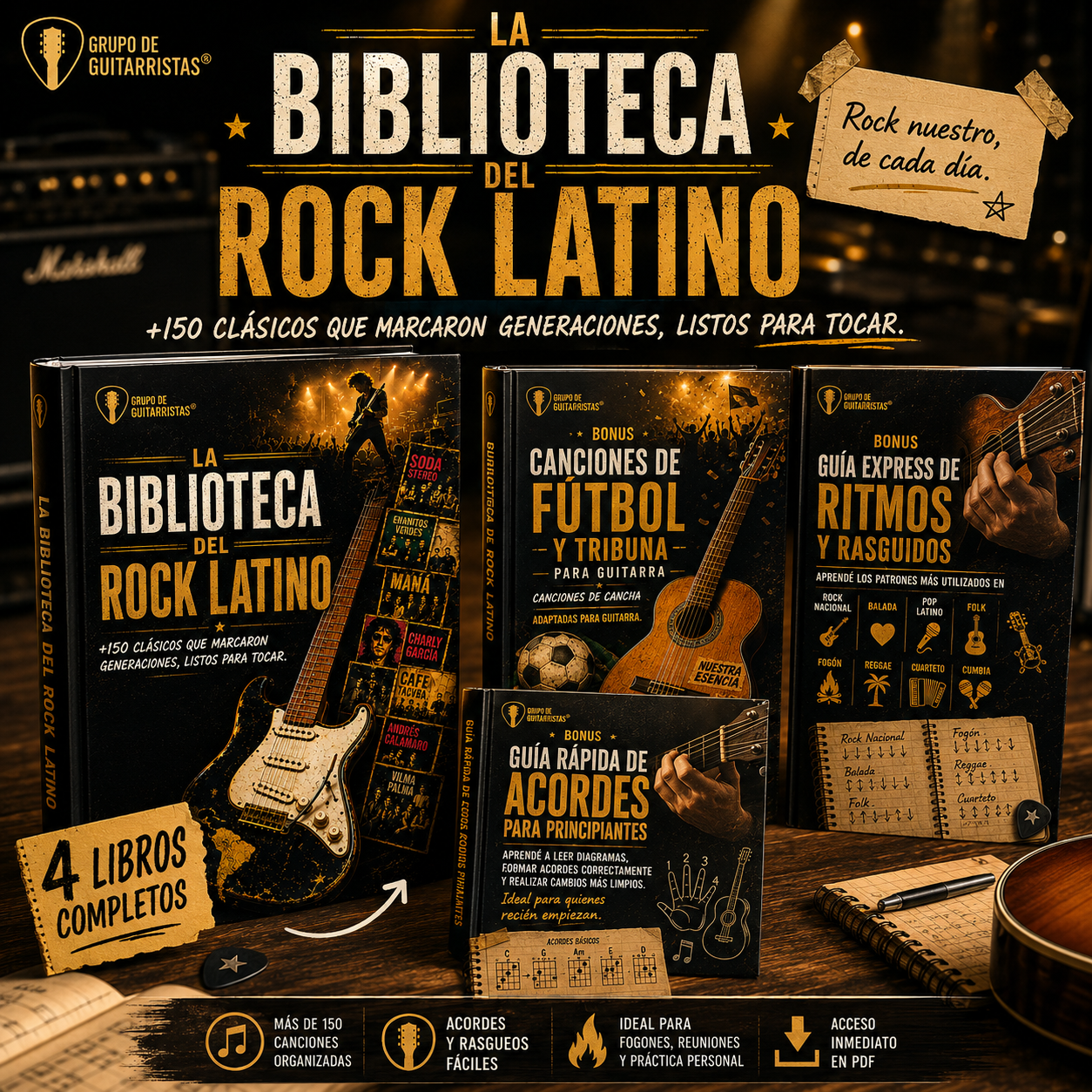 LA BIBLIOTECA DEL ROCK LATINO +3 BONUS DE REGALO